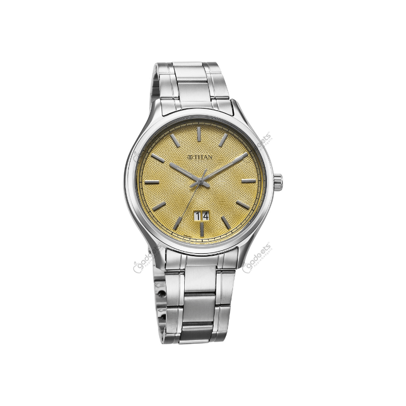 Titan Palette Of Time NT10033SM06 Quartz Analog with Date Stainless Steel Strap Men’s Watch