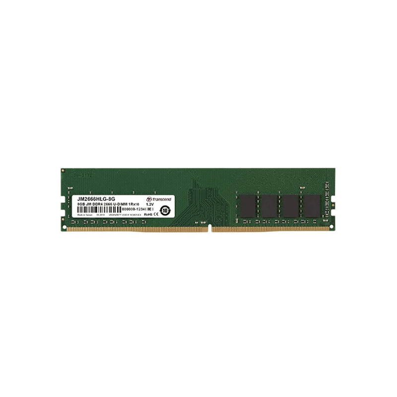 Transcend JETRAM JM2666HLB-8G 2666MHZ U-DIMM 1RX8 1GX8 8GB DDR4 Desktop RAM