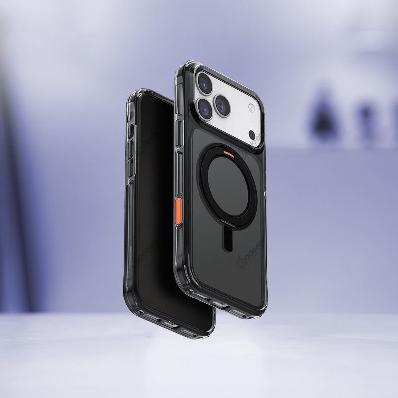 UNIQ Swivix Slim Hybrid 360 Kickstand Clear Case for iPhone 17 Series