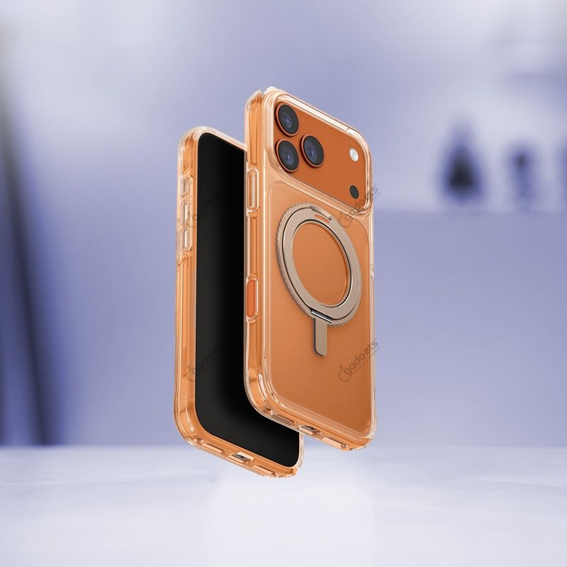 UNIQ Swivix Slim Hybrid 360 Kickstand Clear Case for iPhone 17 Series