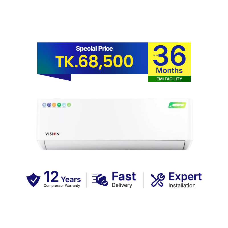 Vision VSN-24K410 4D Ultra Split Non-Inverter Air Conditioner - 2 Ton