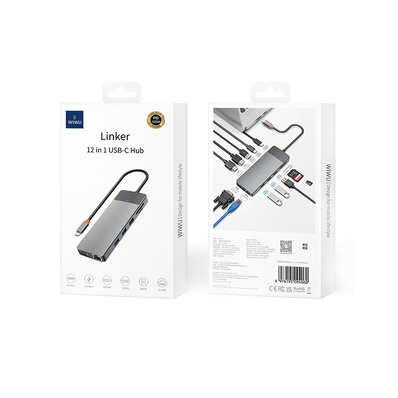 WIWU Linker 12 In 1 USB-C Hub