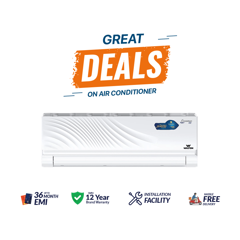 Walton 100-09J Intelligent Inverter Air Conditioner - 0.75 Ton