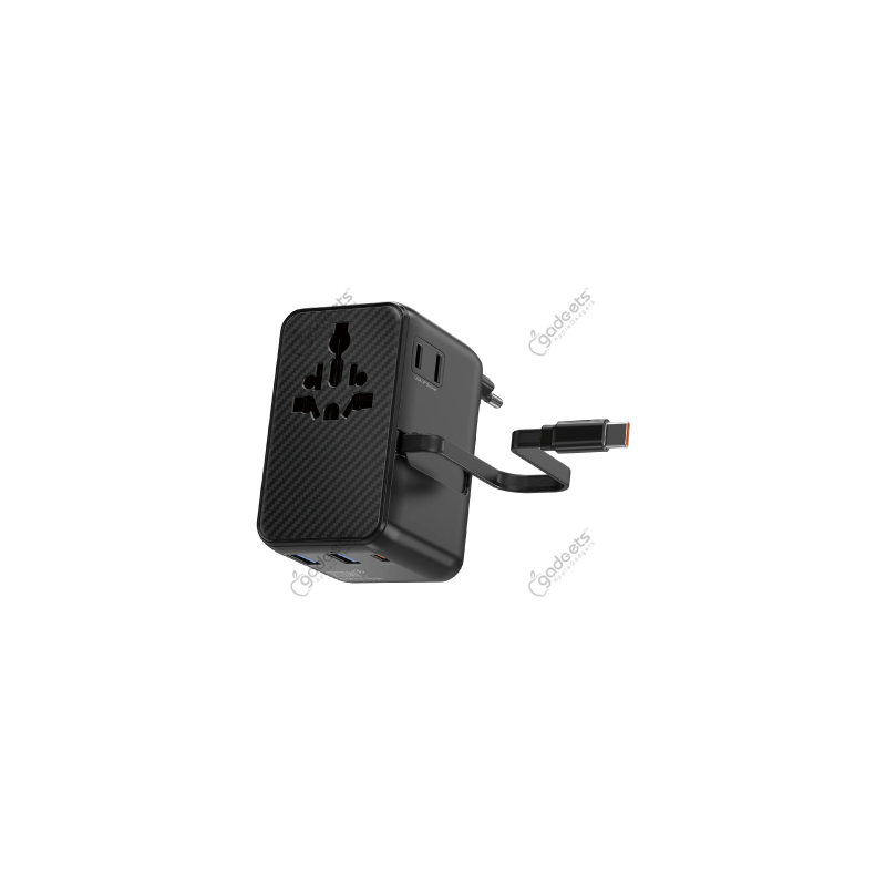 Wiwu Warrior Wi-UA009 GaN Universal Adapter with Cable - 70W