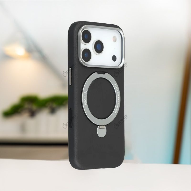 X-Level Better Skin Leather Magsafe Stand Case for iPhone 17 Series