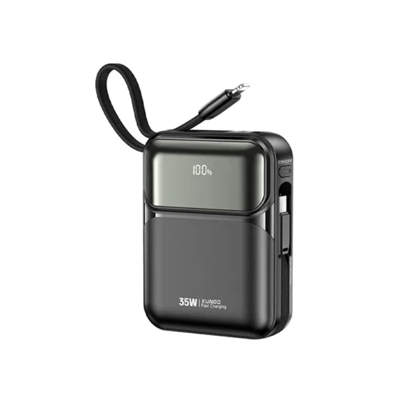 XUNDD XDPB-W008 PD 35W Dual Cable Mini Power Bank - 10000mAh