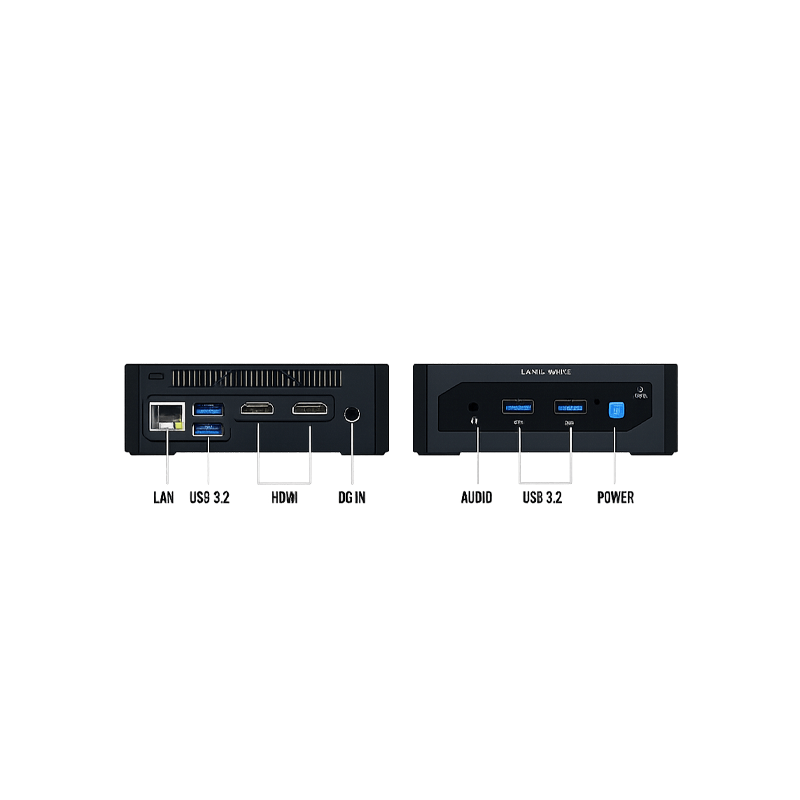 Qbits Lania Mini F L5FG Intel N95 DDR4 M.2 NVMe SSD Mini PC