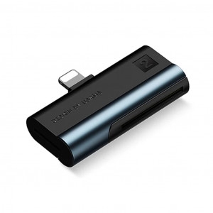 Usams US-SJ430 Lightning Port Card Reader(SD card+TF card)