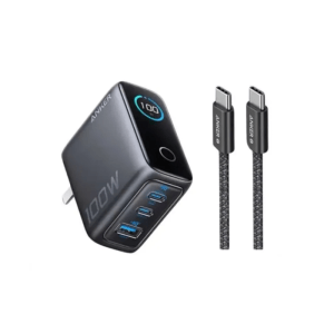 Anker B121B GaN 3-Port Fast Charger With Cable - 100W