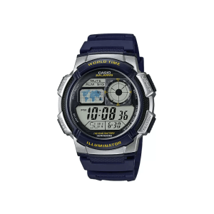 Casio Youth World Time AE-1000W-2AVDF Digital Resin Belt Men’s Watch