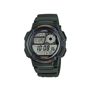Casio Youth World Time AE-1000W-3AVDF Digital Resin Belt Men’s Watch