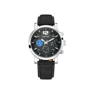 Fastrack 3227SL01 Multifunction Fast Fit Leather Strap Men's Watch