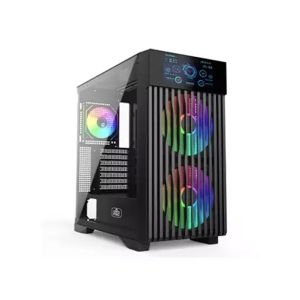 MONARCH M9 PRO MAX X3 ARGB ATX Mid-Tower Gaming Case with LCD Display