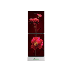 Minister M-175G Maroon Peony Refrigerator - 175L