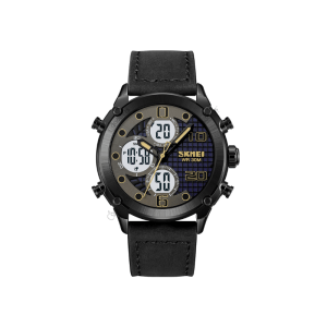 SKMEI 1975 Digital Analog Leather Strap Men’s Watch