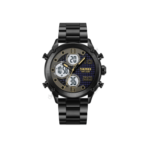 SKMEI 1975 Digital Analog Stainless Steel Strap Men’s Watch