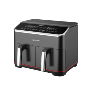 Sharp KF-DF80RT-K3 Double Basket Air Fryer - 8L