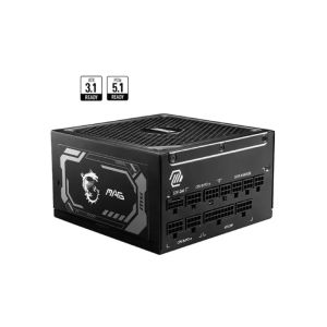 MSI MAG A1000GL PCIE5 1000W 80 Plus Gold Full Modular Power Supply