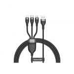 Baseus One-for-three Fast Charging Data Cable USB to M+L+C 66W