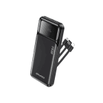 Awei PA-91 22.5W Fast Charging Power Bank with Built-in Three Cables - 10000mAh
