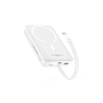 Baseus Magnetic Mini 30W Wireless Fast Charge Power Bank with Built-in Cable - 10000mAh