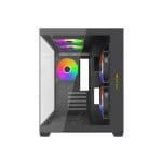 MaxGreen E275-S02 ARGB M-ATX Mid-Tower Gaming Casing With 5x ARGB Fan