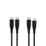 Nokia P8200C Combo USB-C & Lightning Data Cable 1.25m- Green