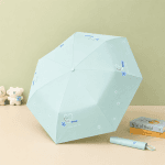 Premium Love Print Dual-Tone Folding Umbrella