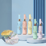 Premium Printed UV Protection Automatic Folding Umbrella