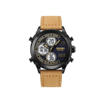 SKMEI 1975 Digital Analog Leather Strap Men’s Watch